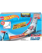 Игрален комплект Hot Wheels Action - Писта с изстрелвачка, Hill Climb Champion -1