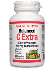 Immune Support Balanced C Extra, 90 капсули, Natural Factors -1