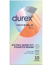 Invisible XL Презервативи, 10 броя, Durex -1