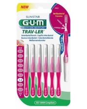 Gum Интердентални четки Trav-Ler, 1.4 mm, 6 броя