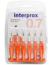 Dentaid Интердентални четки за зъби Interprox, Super micro, 0.7 mm, 6 броя -1