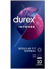 Intense Оребрени презервативи, 10 броя, Durex -1