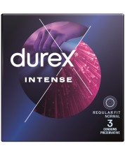 Intense Оребрени презервативи, 3 броя, Durex -1