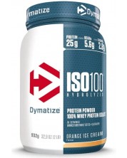 ISO 100, портокалов сладолед, 932 g, Dymatize -1