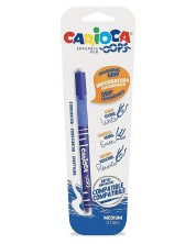 Изтриваща се химикалка с гума Carioca Oops - Синя -1