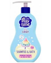 Измиващ гел 2 в 1 Baby Crema Play time - Candy, 400 ml