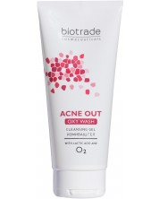 Biotrade Acne Out Измивен гел за лице Oxy Wash, 200 ml -1