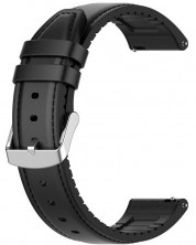 Каишка Techsuit - W007, Galaxy Watch/Huawei Watch, 20 mm, черна -1