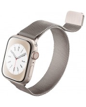 Каишка Cellularline - Steel, Apple Watch, 42/44/45/49 mm, златиста -1