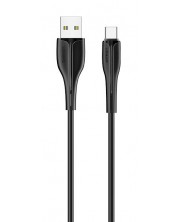 Кабел USAMS - U38, USB-A/USB-C, 1 m, черен -1