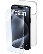 Калъф и протектор Cellularline - iPhone 15 Pro Max, прозрачни