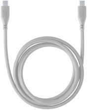 Кабел Cellularline - Soft, USB-C/USB-C, 1.2 m, сив -1