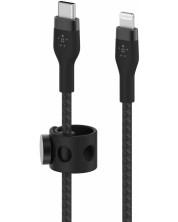 Кабел Belkin - Boost Charge, USB-C/Lightning, Braided silicone, 2 m, черен -1