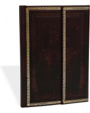  Календар-бележник Paperblanks Black Moroccan - Midi, 13 x 18 cm, 72 листа, 2024