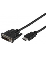 Кабел Vivanco - 45422, HDMI/DVI-D,  2m, черен -1
