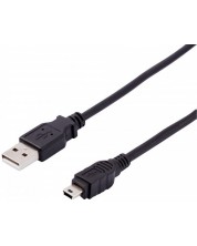 Кабел Vivanco - 45207, USB-A/Mini USB, 0.75 m, черен -1