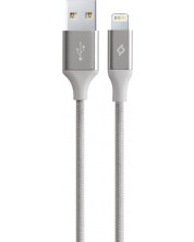 Кабел ttec - AlumiCable, USB-A/Lightning, 1.2 m, сребрист