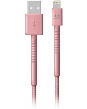 Кабел Fresh N Rebel - USB-A/Lightning, 1.5 m, розов -1