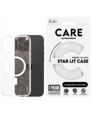 Калъф CARE - Star Lit White MagSafe, iPhone 16 Pro Max, прозрачен -1