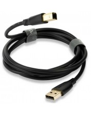 Кабел QED - Connect QE8217, USB/USB-B, 1.5 m, черен