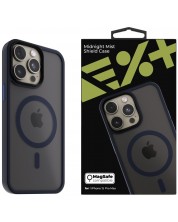 Калъф Next One - Midnight Mist Shield MagSafe, iPhone 15 Pro Max, тъмносин -1