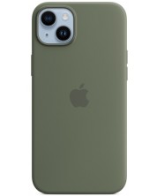 Калъф Apple - Silicone MagSafe, iPhone 14 Plus, Olive -1