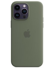Калъф Apple - Silicone MagSafe, iPhone 14 Pro Max, Olive
