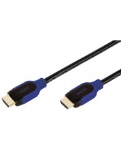 Кабел Vivanco - 42964, HDMI/HDMI с Ethernet, 5m, син/черен