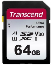 Карта памет Transcend - Ultra Performance, 64GB, SDXC UHS-I U3 V30 A1