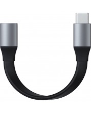 Кабел Satechi - Mini Extension, USB-C/USB-C, 0.13 m, черен