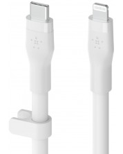 Кабел Belkin - Boost Charge, USB-C/Lightning, 3 m, бял -1