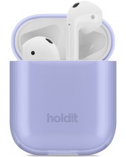 Калъф за слушалки Holdit - SeeThru, AirPods 1/2, Lavender -1