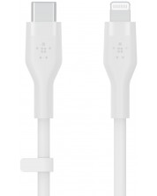 Кабел Belkin - Boost Charge, USB-C/Lightning, 1 m, бял