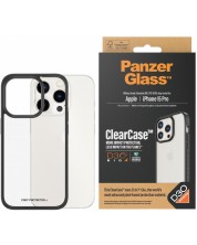 Калъф PanzerGlass - ClearCase D3O, iPhone 15 Pro, черен -1
