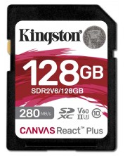 Карта памет Kingston - Canvas React Plus V60, 128GB, SDXC, Class 10 -1