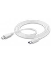 Кабел Cellularline - 5856, USB-C/Lightning, 1.2 m, бял -1