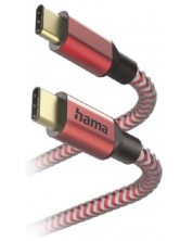 Кабел Hama - 201560, USB-C/USB-C, 1.5 m, червен -1