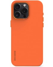 Калъф Decoded - AntiMicrobial Silicone, iPhone 15 Pro Max, оранжев