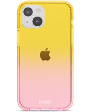 Калъф Holdit - SeeThru, iPhone 14/13, Bright Pink/Orange Juice