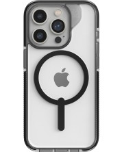 Калъф Zagg - Santa Cruz Snap, iPhone 15 Pro, прозрачен/черен