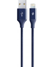 Кабел ttec - AlumiCable, USB-A/Lightning, 1.2 m, син