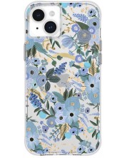 Калъф Case-Mate - Rifle Paper Garden Party Blue MagSafe, iPhone 15 Plus