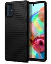 Калъф Spigen - Liquid Air, Galaxy A51 4G, черен
