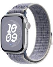 Каишка Apple - Nike Sport Loop, Apple Watch, 42 mm, сива/синя -1