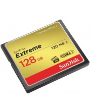 Карта памет SanDisk - Extreme, 128GB, CF, UDMA 7 -1