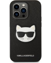 Калъф Karl Lagerfeld - Saffiano Choupette Head, iPhone 14 Pro Max, черен -1