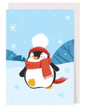 Картичка Коледно пингвинче -1