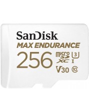 Карта памет SanDisk - Max Endurance, 256GB, microSDXC + адаптер -1