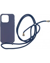 Калъф Mobile Origin - Lanyard, iPhone 15 Pro, син