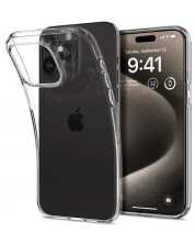 Калъф Spigen - Liquid Crystal, iPhone 15 Pro, Crystal Clear